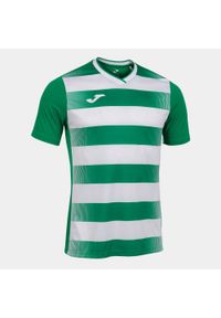 Koszulka do piłki nożnej męska Joma Europa V. Kolor: wielokolorowy, biały, zielony. Sport: piłka nożna #1