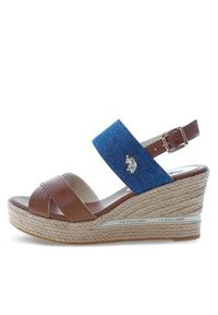 U.S. Polo Assn. Espadryle Alyss ALYSSA011 Brązowy. Kolor: brązowy. Materiał: skóra #5