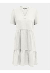 only - ONLY Sukienka letnia Tiri-Caro 15310970 Biały Regular Fit. Kolor: biały. Materiał: len. Sezon: lato #4