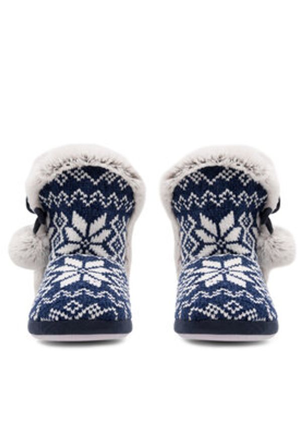 Home & Relax Kapcie 20SDR1147 Granatowy. Kolor: niebieski. Materiał: materiał