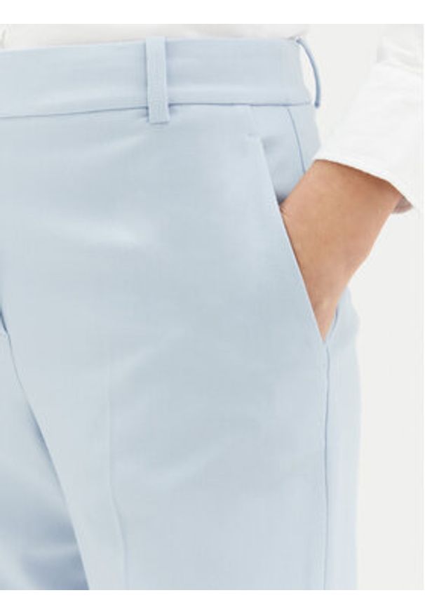 TOMMY HILFIGER - Tommy Hilfiger Spodnie materiałowe Core WW0WW39723 Błękitny Straight Fit. Kolor: niebieski. Materiał: wiskoza