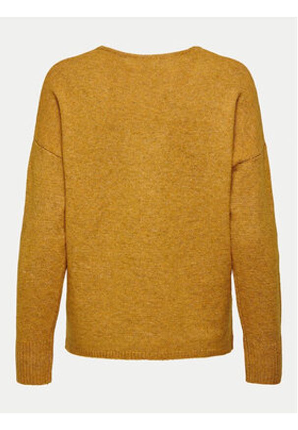 only - ONLY Sweter Rica 15224360 Pomarańczowy Regular Fit. Kolor: pomarańczowy. Materiał: syntetyk