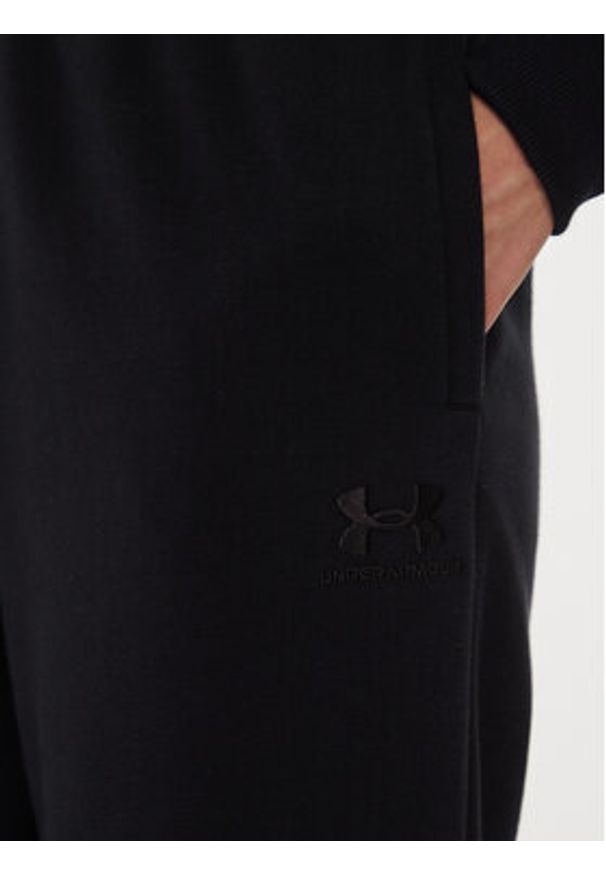 Under Armour Spodnie dresowe Ua Icon 6003676 Czarny Loose Fit. Kolor: czarny. Materiał: syntetyk