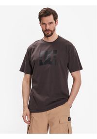 DC T-Shirt Pigment Dye ADYZT05223 Brązowy Relaxed Fit. Kolor: brązowy. Materiał: bawełna #1