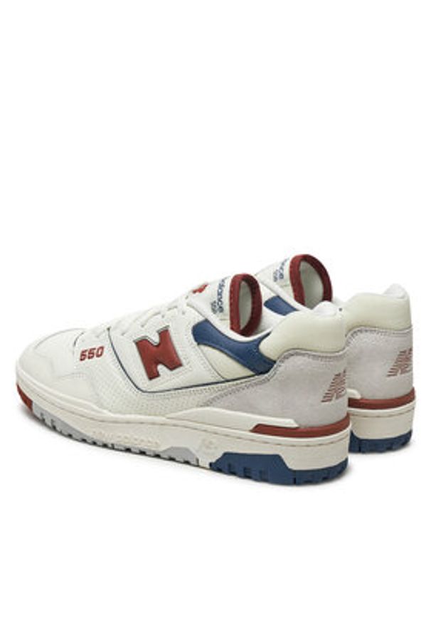 New Balance Sneakersy BB550ESG Biały. Kolor: biały. Materiał: skóra
