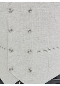 Pako Lorente - PAKO LORENTE - Dwurzędowa kamizelka męska w drobną kratę. Materiał: poliester, elastan, poliamid, dzianina, wiskoza. Styl: młodzieżowy, elegancki #3