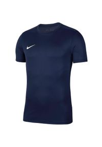 Koszulka do piłki nożnej dla dzieci Nike Dry Park VII JSY SS z krótkim rękawem. Kolor: niebieski. Długość rękawa: krótki rękaw. Długość: krótkie. Sport: piłka nożna #1