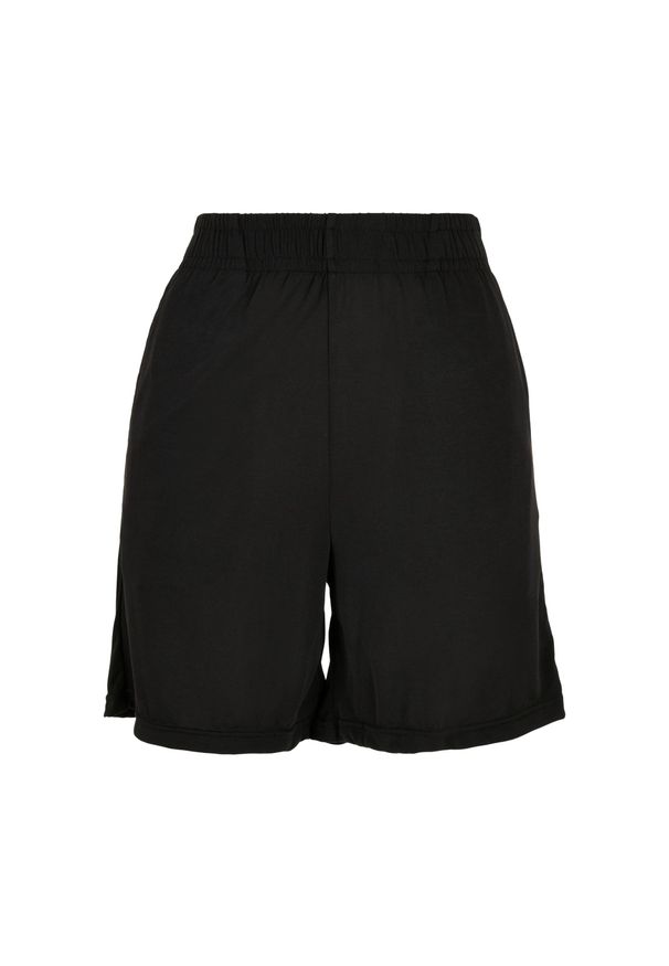 Damskie Szorty z modalu Urban Classics. Kolor: czarny. Długość: krótkie