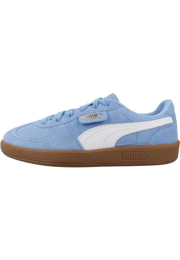 Tenisówki Puma Model Palermo Jr Kolor Niebieski. Kolor: niebieski. Materiał: skóra, syntetyk