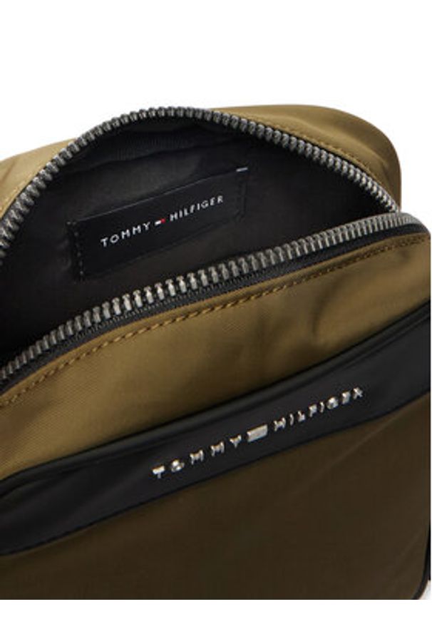 TOMMY HILFIGER - Tommy Hilfiger Saszetka Th Repreve Mini Reporter AM0AM14150 Zielony. Kolor: zielony. Materiał: materiał