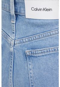 Calvin Klein Jeansy Mom Jean damskie high waist. Stan: podwyższony. Kolor: niebieski #2