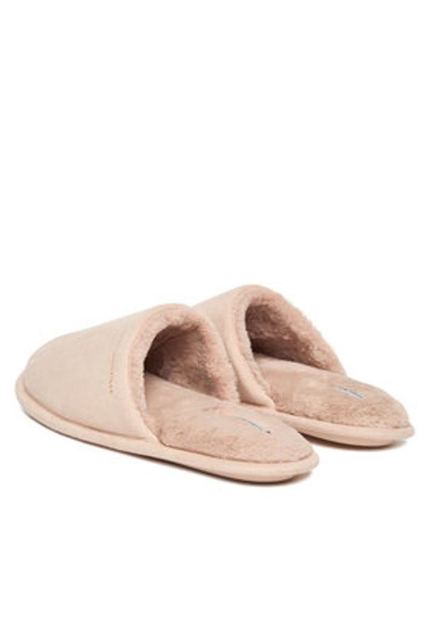 TOMMY HILFIGER - Tommy Hilfiger Kapcie Soft House Shoe FW0FW08853 Różowy. Kolor: różowy. Materiał: materiał