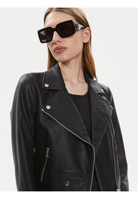 Marc Aurel Kurtka z imitacji skóry 3810 2021 93263 Czarny Slim Fit. Kolor: czarny. Materiał: skóra #3