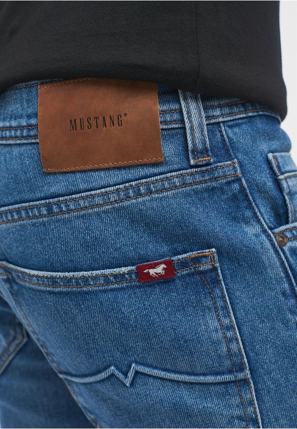 Mustang - MUSTANG OREGON TAPERED MĘSKIE SPODNIE JEANSOWE JEANSY DENIM BLUE 1013667 5000 582