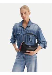 Tommy Jeans Torebka Tjw City Charm Shoulder Bag AW0AW18458 Czarny. Kolor: czarny. Materiał: skórzane #1