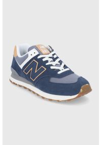 New Balance Buty kolor granatowy. Nosek buta: okrągły. Zapięcie: sznurówki. Kolor: niebieski. Materiał: guma #3
