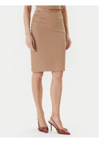 Guess Spódnica mini W5YD64 KAQL2 Beżowy Regular Fit. Kolor: beżowy #1