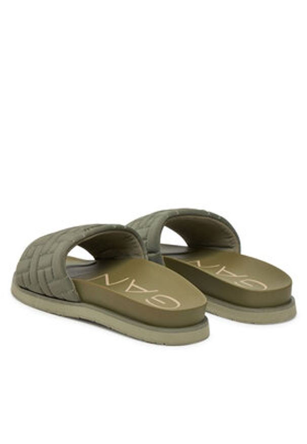 GANT - Gant Klapki 30507939 Khaki. Kolor: brązowy. Materiał: materiał