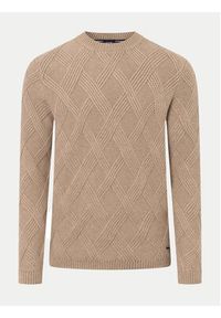 JOOP! Sweter 17 JK-28Diamondo 30043058 Beżowy Modern Fit. Kolor: beżowy. Materiał: syntetyk, wiskoza
