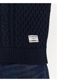 Pepe Jeans Sweter Sly PM702378 Granatowy Regular Fit. Kolor: niebieski. Materiał: bawełna #5