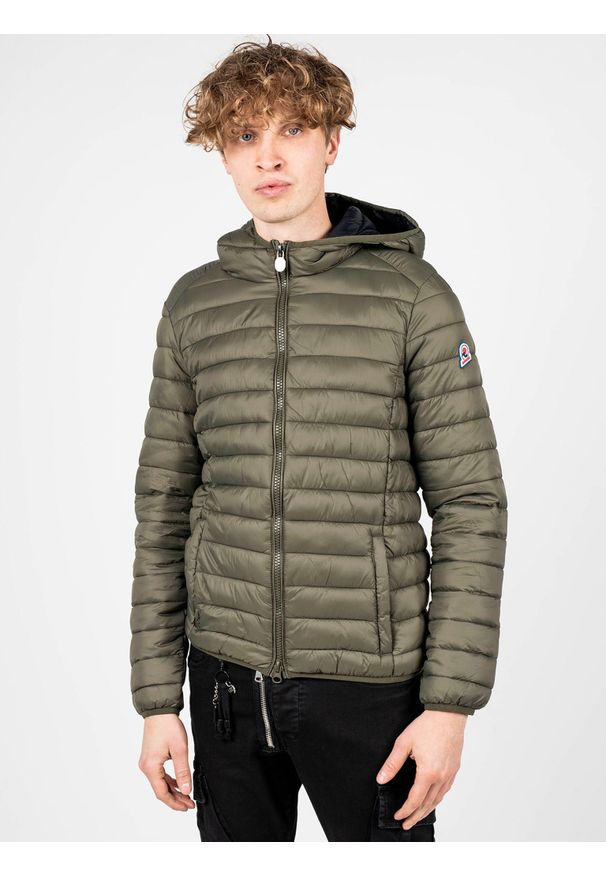 Invicta Kurtka | 4431449 | Mężczyzna | Khaki. Okazja: na co dzień. Typ kołnierza: kaptur. Kolor: brązowy. Materiał: poliamid. Wzór: aplikacja. Styl: casual