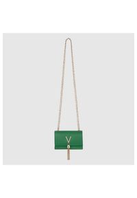 Valentino by Mario Valentino - VALENTINO Mała zielona kopertówka na łańcuszku divina pochette. Kolor: zielony #3