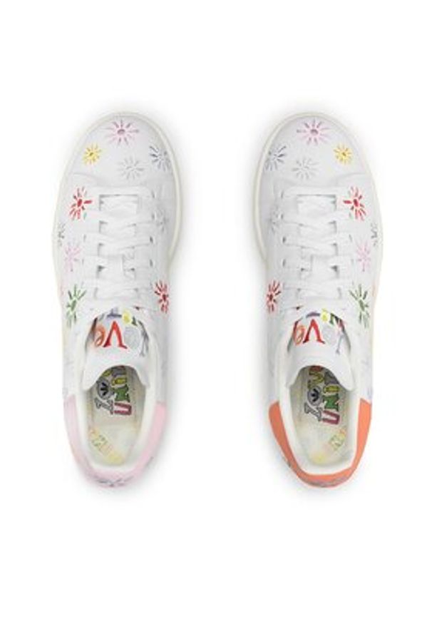 Adidas - adidas Sneakersy Stan Smith Pride GW2417 Biały. Kolor: biały. Materiał: skóra. Model: Adidas Stan Smith