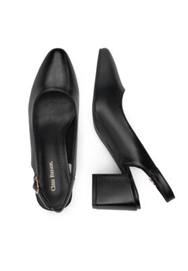 Clara Barson Czółenka WS23070-01 Czarny. Kolor: czarny. Materiał: skóra