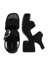 DeeZee Sandały CEO-LB-G9349-A Czarny. Kolor: czarny. Materiał: materiał #8