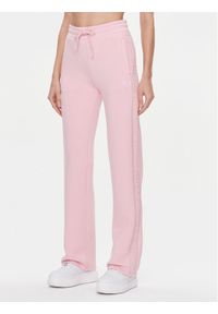 Guess Spodnie dresowe Brenda V3RB21 K7UW2 Różowy Straight Fit. Kolor: różowy. Materiał: wiskoza