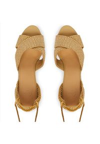 Castañer Espadryle Becca/8ED/298 Beżowy. Kolor: beżowy. Materiał: materiał #2