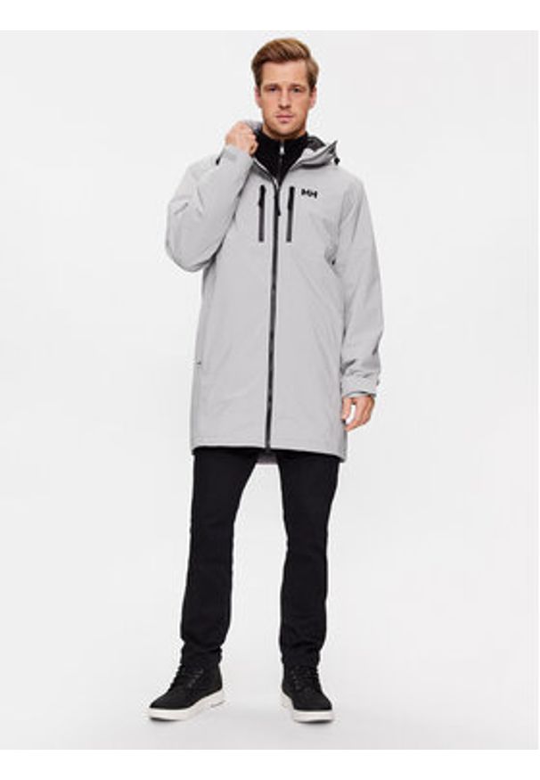 Helly Hansen Kurtka przeciwdeszczowa Rain Parka 54002 Szary Regular Fit. Kolor: szary. Materiał: syntetyk