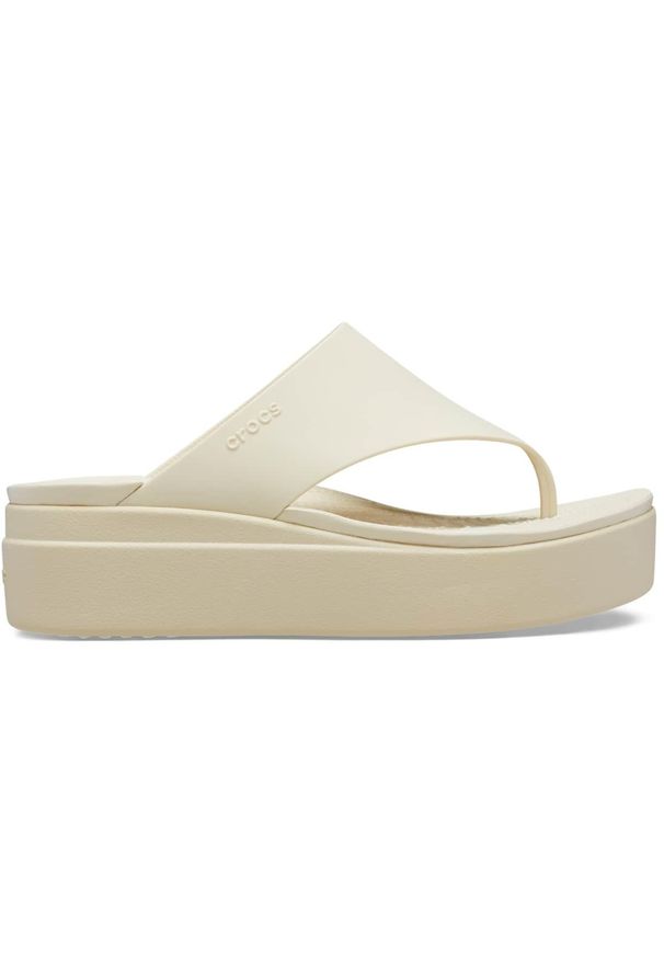 Crocs Brooklyn Flip. Kolor: beżowy. Styl: sportowy