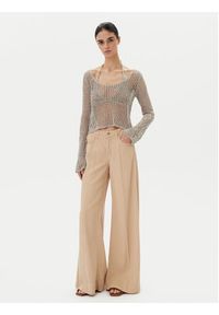Pinko - PINKO Sweter Denali 104749 A2FB Szary Regular Fit. Kolor: szary. Materiał: syntetyk #4