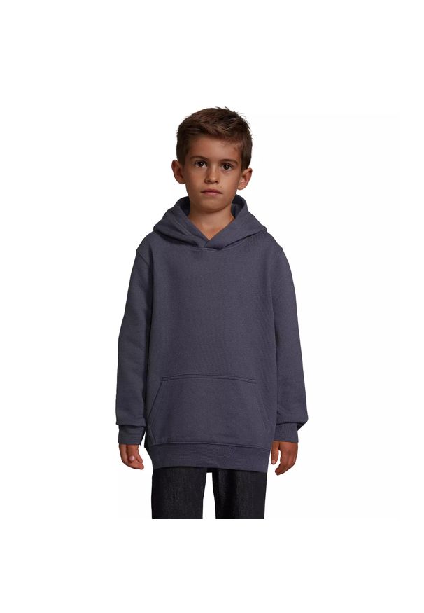 SOL'S - Bluza z kapturem dla dzieci Sol's Condor. Typ kołnierza: kaptur. Kolor: niebieski