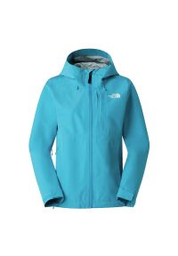 Kurtka damska The North Face Dryzzle Futurelight II 0A8B4WG7D1 - niebieska. Kolor: niebieski. Materiał: poliester. Wzór: aplikacja. Styl: elegancki. Sport: turystyka piesza #1