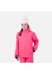Kurtka narciarska dziecięca Rossignol Jr Strawpile. Kolor: różowy. Sezon: zima. Sport: narciarstwo #1