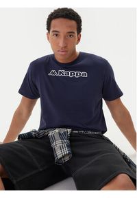 Kappa T-Shirt Feddu 311H7HW Granatowy Regular Fit. Kolor: niebieski. Materiał: bawełna #5