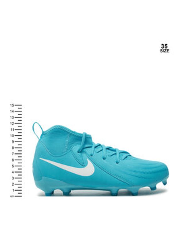 Nike Buty do piłki nożnej Jr Phantom Luna II Acad F/MG FJ2603 400 Niebieski. Kolor: niebieski. Materiał: skóra