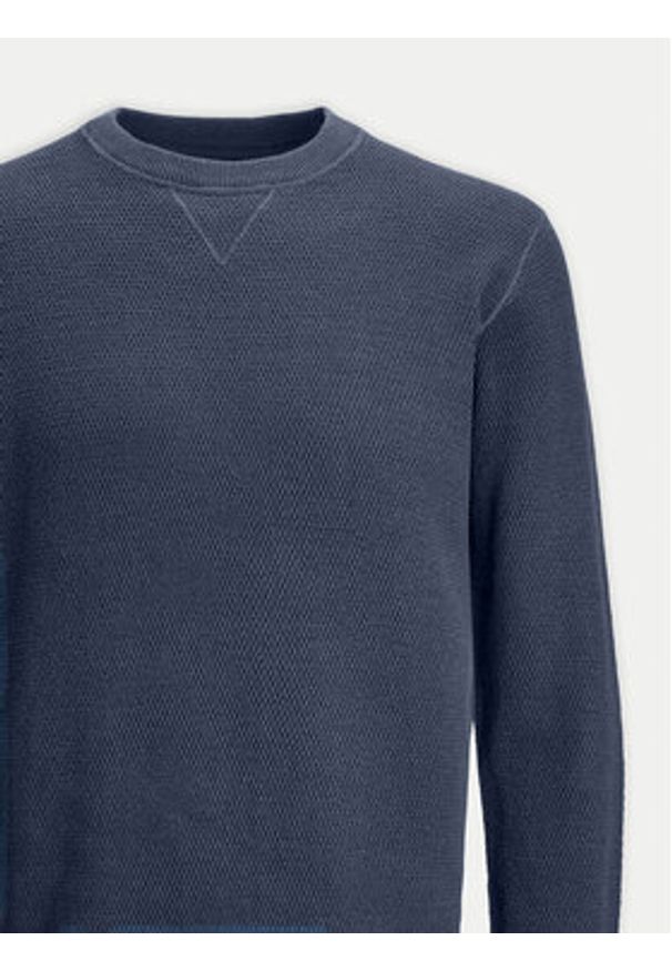 Jack & Jones Sweter 12264668 Niebieski Regular Fit. Kolor: niebieski. Materiał: bawełna