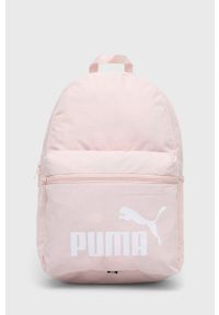 Puma plecak damski kolor różowy duży z nadrukiem. Kolor: różowy. Wzór: nadruk