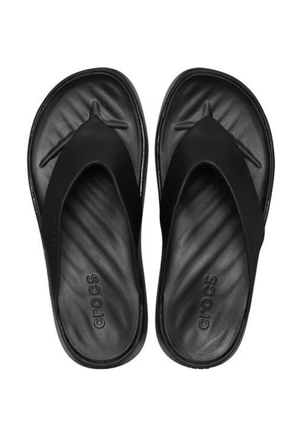 Japonki damskie Crocs C4617. Kolor: czarny. Materiał: materiał, syntetyk