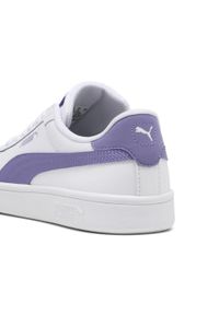 Puma - Młodzieżowe skórzane sneakersy Smash 3.0 PUMA White Lavender Alert Purple. Kolor: fioletowy, niebieski, wielokolorowy, biały. Materiał: skóra. Sport: turystyka piesza