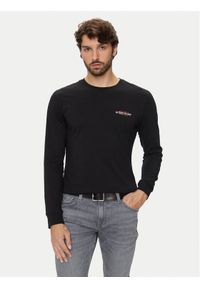 Guess Jeans T-Shirt 166061 Czarny Classic Fit. Kolor: czarny. Materiał: bawełna #1
