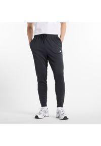Spodnie męskie New Balance MP51905BK – czarne. Kolor: czarny. Materiał: poliester, materiał. Sport: fitness