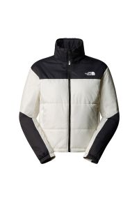 Kurtka The North Face Puffer Gosei 0A879X4HP1 - biało-czarna. Kolor: biały, wielokolorowy, czarny. Materiał: nylon, syntetyk, puch. Długość: krótkie. Sezon: zima. Styl: klasyczny #1