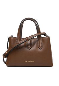 Karl Lagerfeld - KARL LAGERFELD Torebka B1W32027 Brązowy. Kolor: brązowy. Materiał: skórzane #4