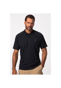JAY-PI - Męska Koszulka polo outdoorowa rękaw raglanowy 1/2 QuickDry. Typ kołnierza: polo. Kolekcja: plus size. Kolor: niebieski. Materiał: poliester, materiał. Długość rękawa: raglanowy rękaw