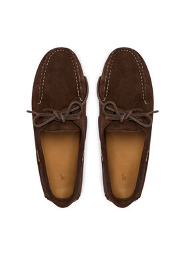 Polo Ralph Lauren Mokasyny 818973352004 Brązowy. Kolor: brązowy. Materiał: zamsz, skóra