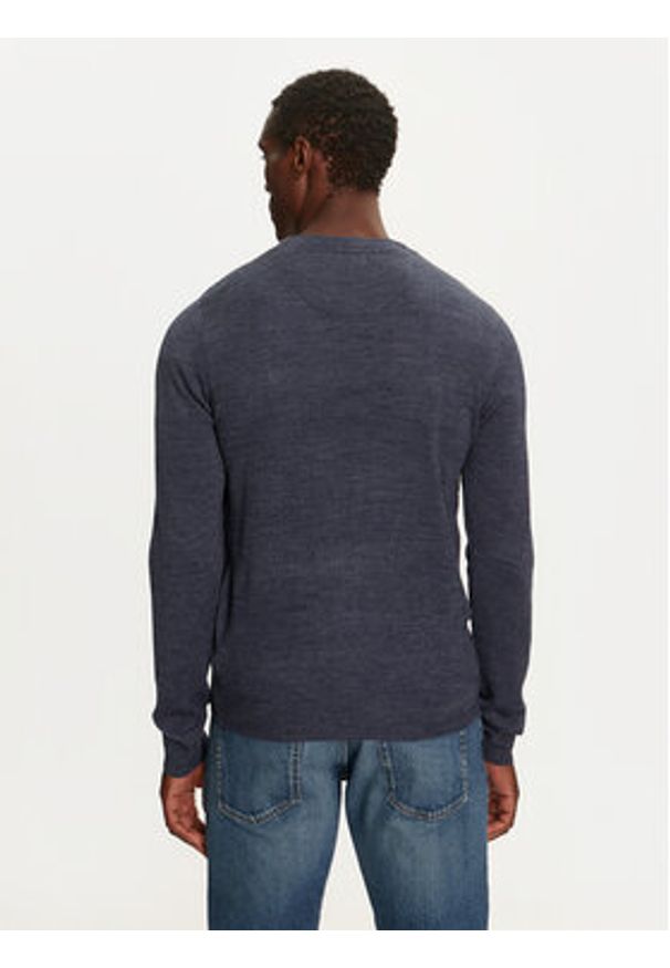 Brave Soul Sweter MK-230EINSTEIN8 Niebieski Regular Fit. Kolor: niebieski. Materiał: syntetyk